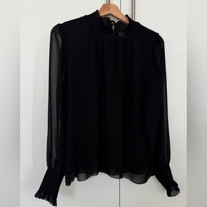 Wilfred Black Sheer Blouse